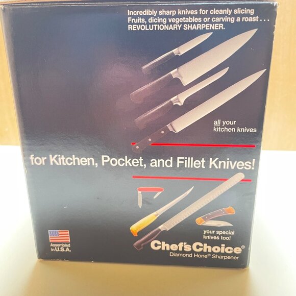ChefsChoice Diamond Hone Knife Sharpener Model 310 Two-Stage Kitchen & Pocket Kn - Picture 3 of 15